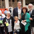 CA Peace Alliance Group (Kendra Mon, Jerilyn Stapleton, Nancy Merritt, Doug Merritt) with CA Lt. Governor Gavin Newsom & his daughter Montana